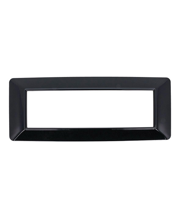 SANDASDON Placca Basic 7M Nero Compatibile Con Vimar Plana