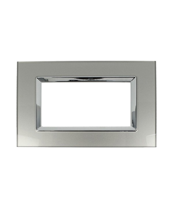 SANDASDON Placca Plexi 4M Titanio Plexiglass Compatibile Con Bticino Living