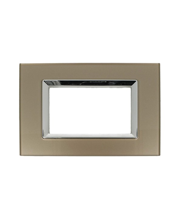 SANDASDON Placca Plexi 4M Bronzo Plexiglass Compatibile Con Bticino Living