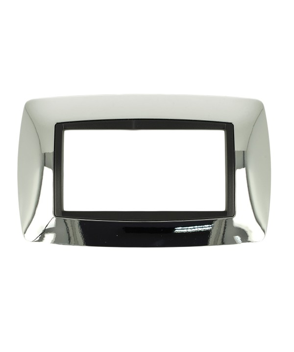 SANDASDON Placca Bombe 4M Cromo Lucido Compatibile Con Bticino Living Internationall