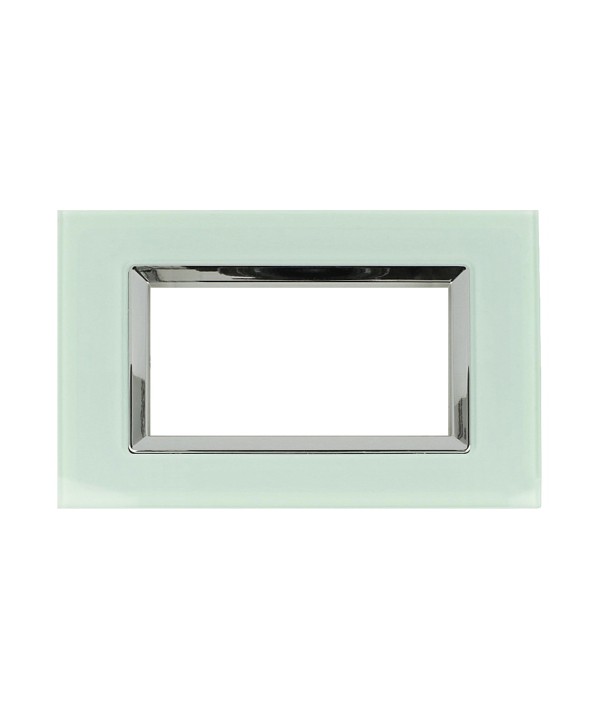 SANDASDON Placca Plexi 4M Verde Biancastro Plexiglass Compatibile Con Bticino Living