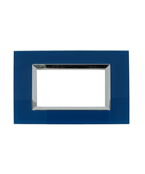 SANDASDON Placca Plexi 4M Blu Capri Plexiglass Compatibile Con Bticino Living