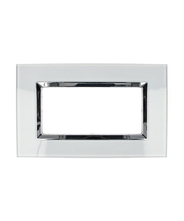 SANDASDON Placca Plexi 4M Bianco Plexiglass Compatibile Con Bticino Living
