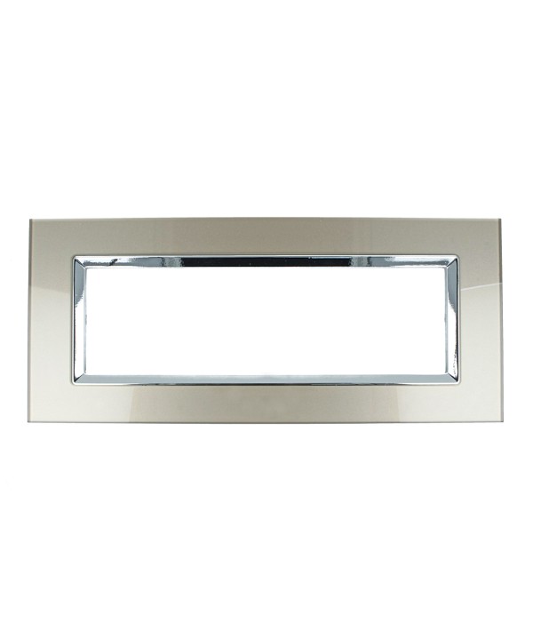 SANDASDON Placca Plexi 7M Titanio Plexiglass Compatibile Con Bticino Living