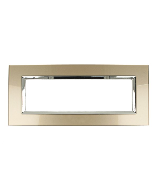 SANDASDON Placca Plexi 7M Bronzo Plexiglass Compatibile Con Bticino Living
