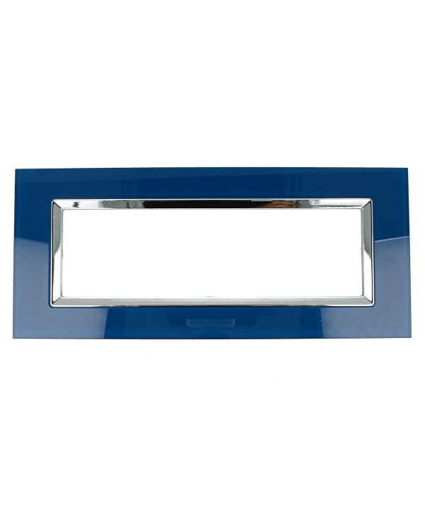 SANDASDON Placca Plexi 7M Blu Capri Biancastro Plexiglass Compatibile Con Bticino Living