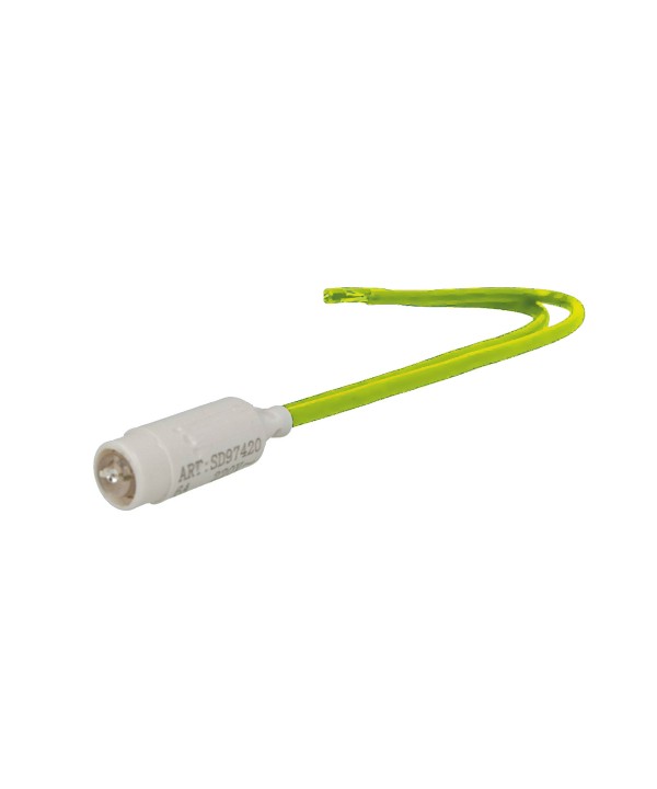 SANDASDON Lampada Led Ambra Giallo 220V 0.5W Compatibile Con Vimar Plana e Arke