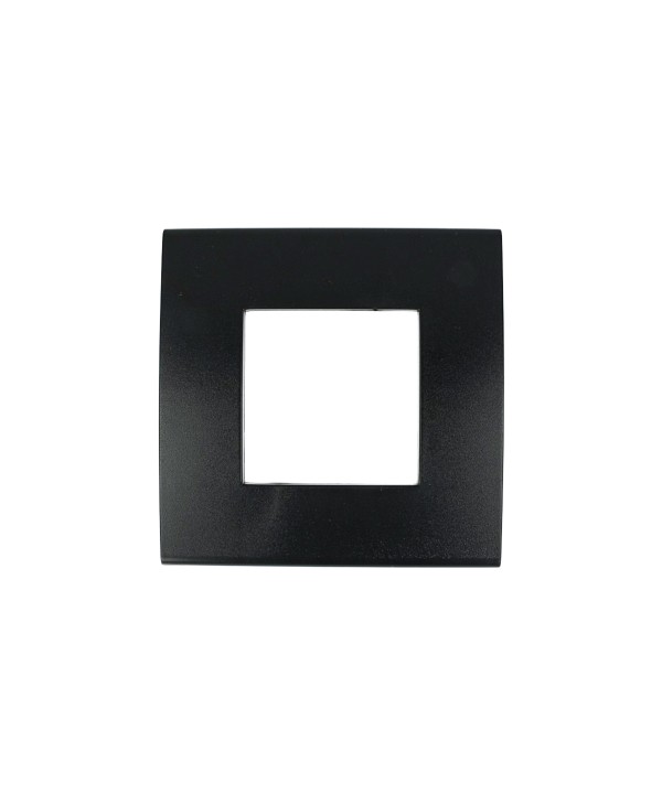 SANDASDON Placca Confort 2M Nero Compatibile Con Vimar Arke