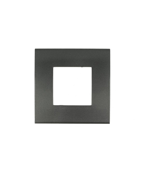 SANDASDON Placca Confort 2M Acciaio Scuro Compatibile Con Vimar Arke