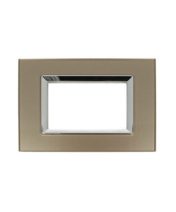 SANDASDON Placca Delux 3M Bronzo Compatibile Con Vimar Arke