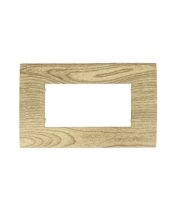 SANDASDON Placca Confort 4M Legno Chiaro Compatibile Con Con Vimar Arke