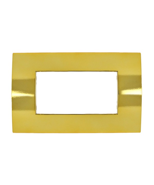 SANDASDON Placca Confort 4M Oro Lucido Compatibile Con Con Vimar Arke