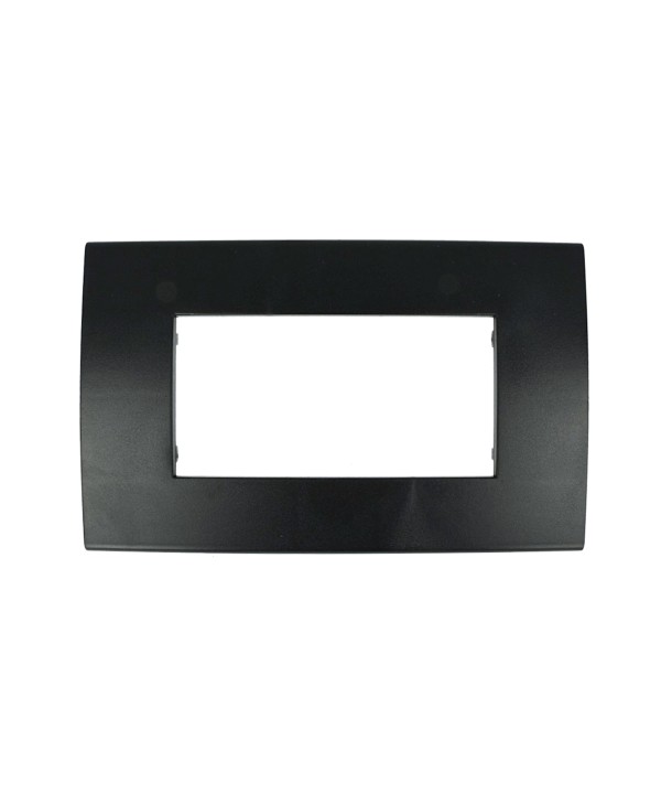 SANDASDON Placca Confort 4M Nero Compatibile Con Con Vimar Arke