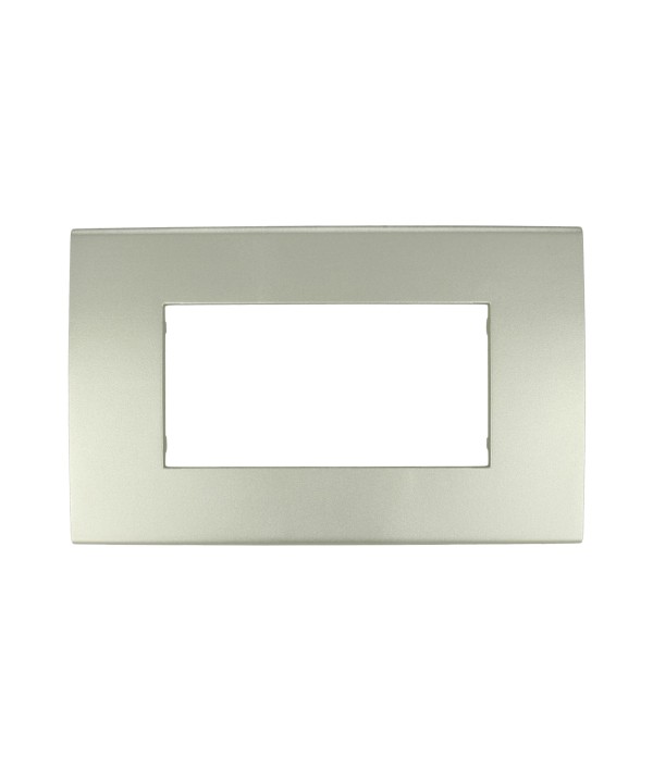 SANDASDON Placca Confort 4M Silver Compatibile Con Con Vimar Arke