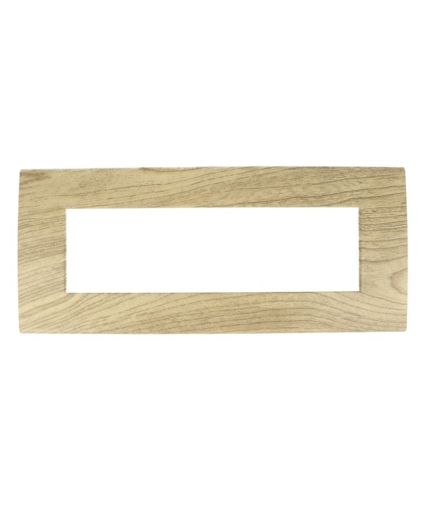 SANDASDON Placca Confort 7M Legno Chiaro Compatibile Con Con Vimar Arke