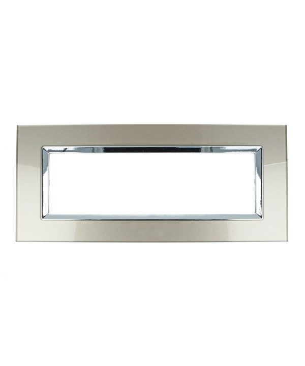 SANDASDON Placca Delux 7M Titanio Compatibile Con Con Vimar Arke