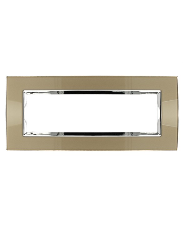 SANDASDON Placca Delux 7M Bronzo Compatibile Con Con Vimar Arke