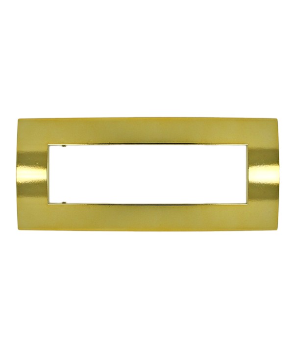 SANDASDON Placca Confort 7M Oro Lucido Compatibile Con Con Vimar Arke