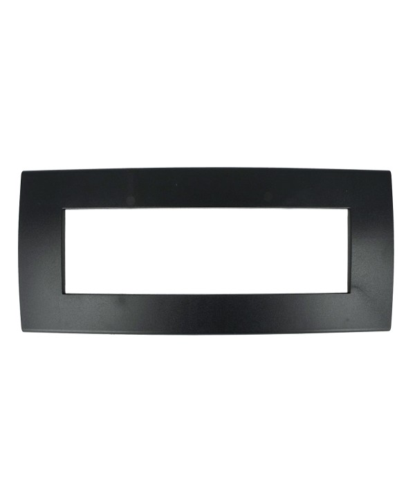 SANDASDON Placca Confort 7M Nero Compatibile Con Con Vimar Arke