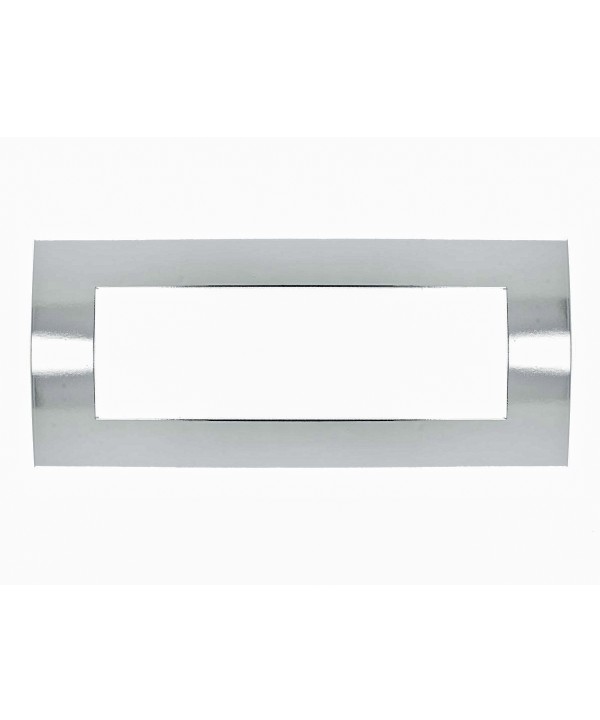 SANDASDON Placca Confort 7M Cromo Lucido Compatibile Con Con Vimar Arke