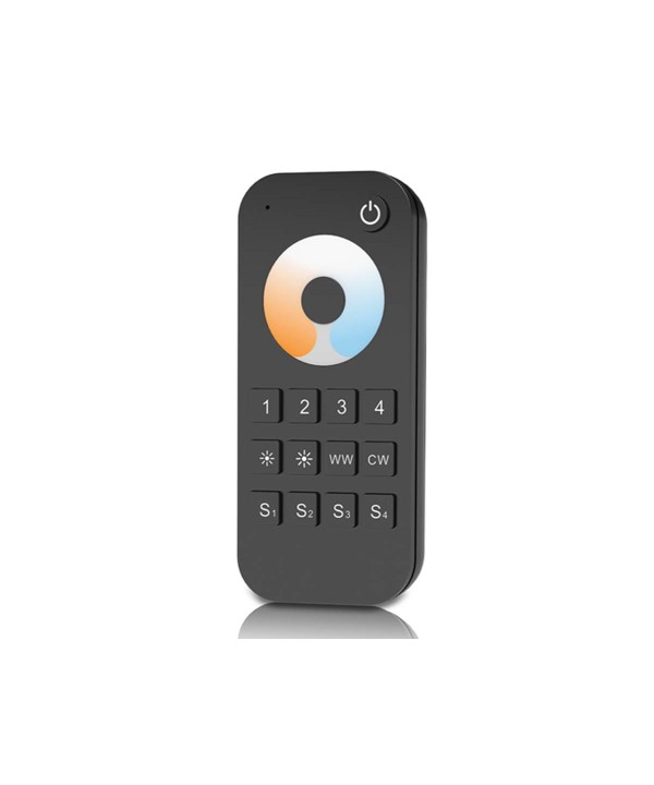 Telecomando RF 2.4GHz Radiocomando CCT Bianco Dinamico Con Disco Touch Per 4 Zone Magnetico Compatibile Con Alimentatore Skydance