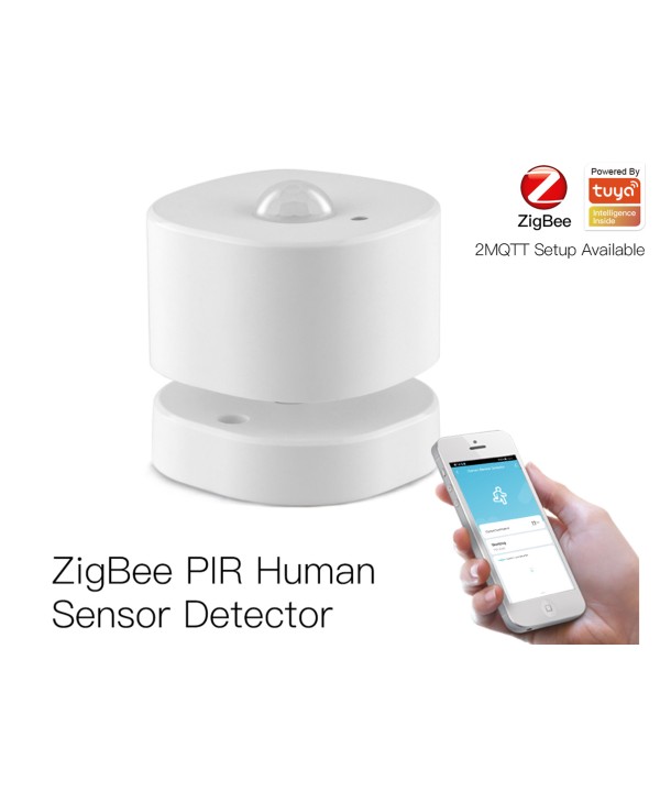 ZigBee Sensore Di Movimento PIR Motion Sensor Rilevatore Infrarossi App Tuya Con Base Snodabile Angolo Largo