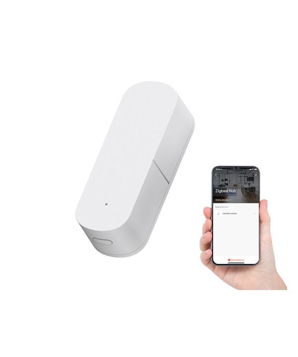 ZigBee Sensore Vibrazione Distanza Trasmissione Fino a 30 Metri Alimentazione Con Pile AAA