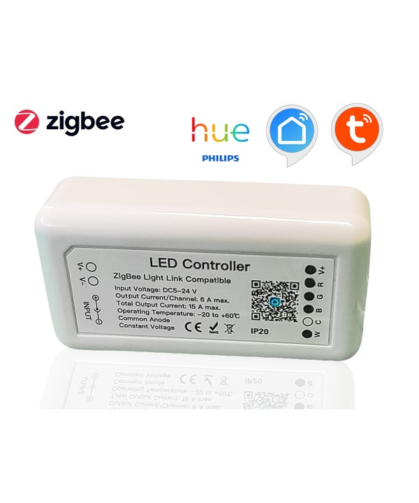 ZigBee Controller 12V 24V 6A Per Striscia Led Mono Colore APP Tuya Compatibile Con Alexa Google Home