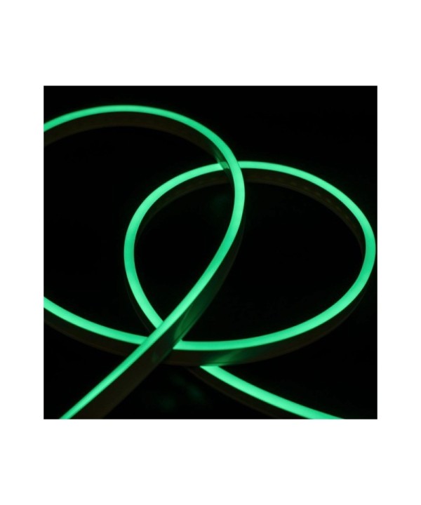 24V Bobina Led Neon Flex Colore Verde 10 Metri IP65 10W/M Tagliabile Dove Vuole