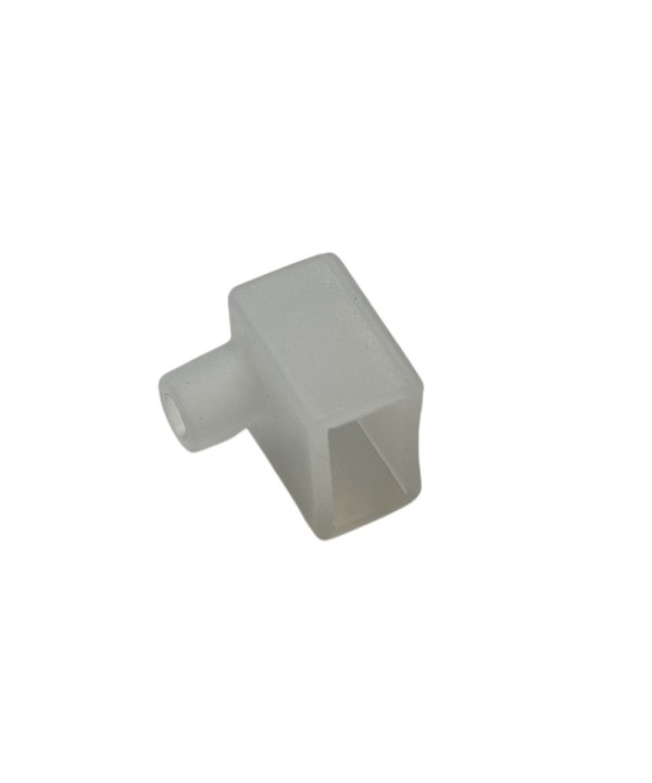 10 PZ Connettore di Alimentazione Morbido Gomma Per Striscia Led Neon Flex SL240810 Con Uscita Cavo Laterale