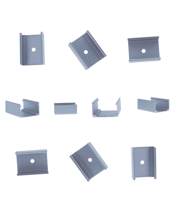 10 PZ Clip Guida Gancio Metallico Per Fissaggio Del Wall Washer Pieghevole