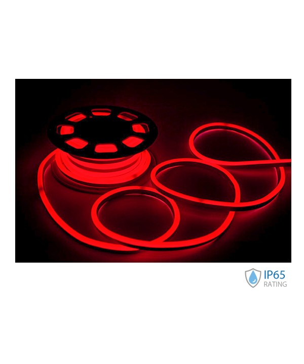 24V Bobina Led Neon Flex Colore Rosso Red 10 Metri IP65 8W/M SKU-2516