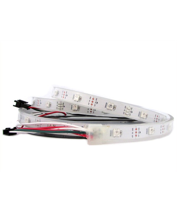 Striscia Bobina Led SPI Magic Color RGB Con IC WS2812 5V Con 150 Smd 5050 5 Metri Con Guaine IP67
