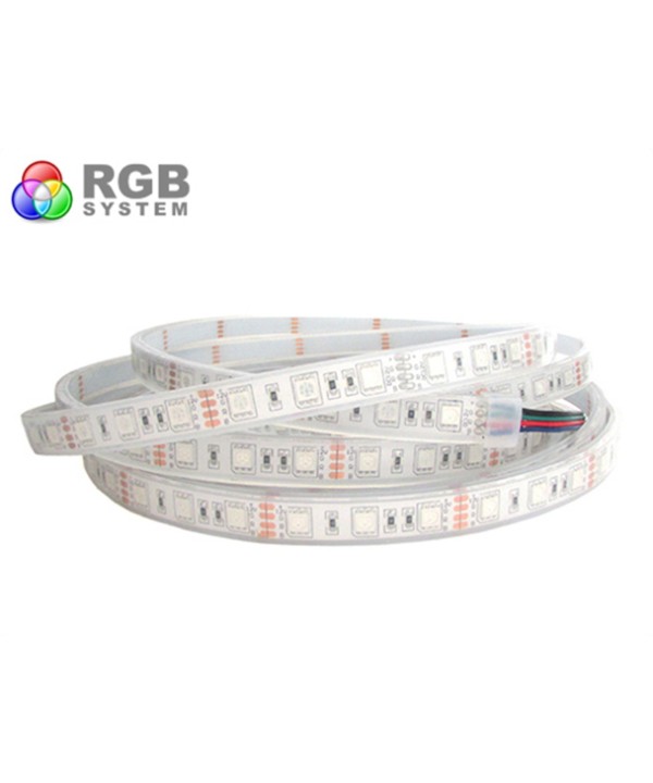 Striscia Strip Bobina Led Impermeabile IP68 Colore RGB Con 300 Smd 5050 5 Metri