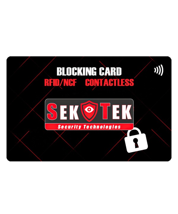 2 Schede di Blocco RFID NFC Protezione Per Carta di Credito Contactless e Contro Furti D'identità e Dati Personali