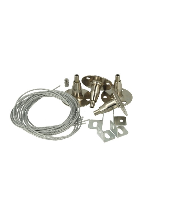 Kit Staffe Fissaggio a Sospensione Per Pannello Led 120x30 60x60 120x60 30x30 SKU-6018