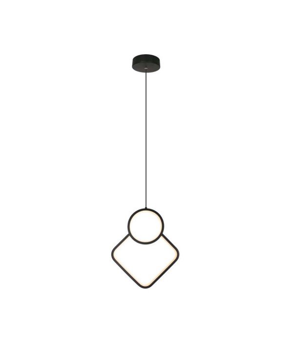 Lampadario LED a Sospensione 12W dal Design Moderno 28*196cm Colore Nero 4000K SKU-14999