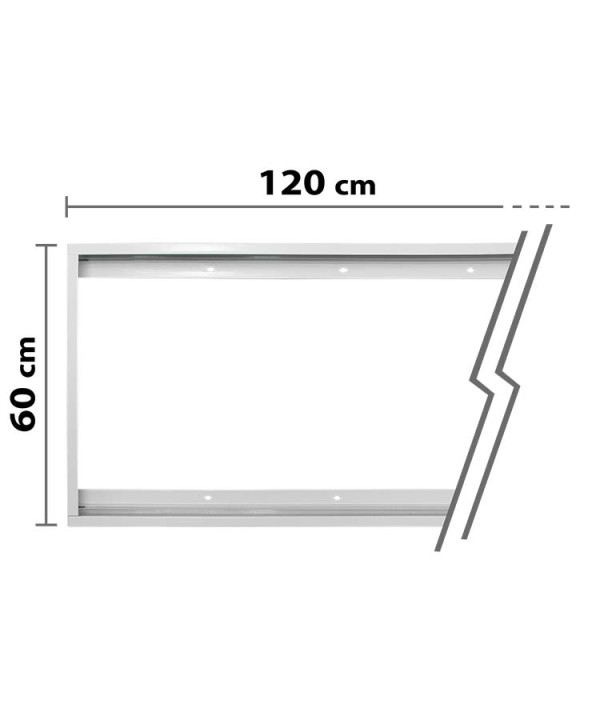 Struttura Telaio Supporto Montaggio Pannello Led 120X60cm