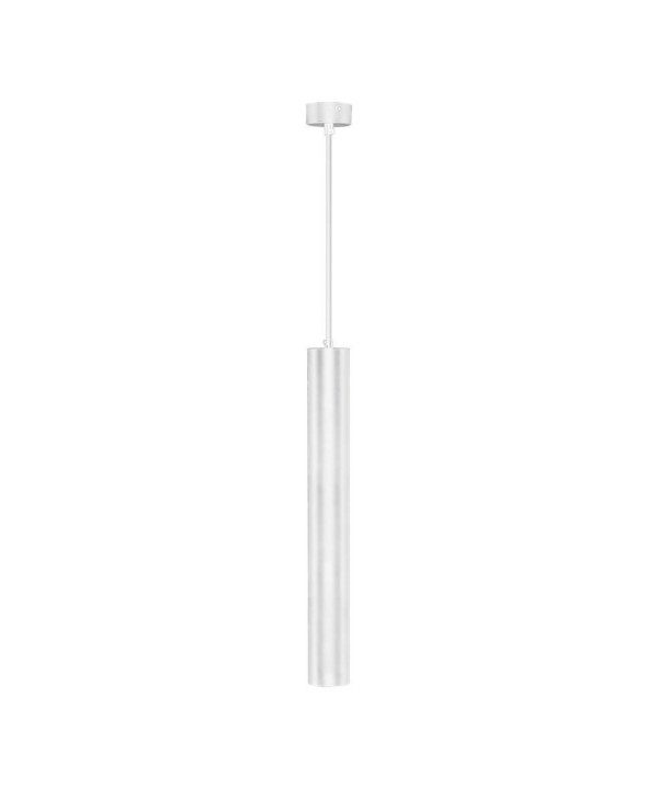 Lampada a Sospensione Cilindro Attacco GU10 Corpo in Alluminio Bianco D:60*500MM SKU-6780