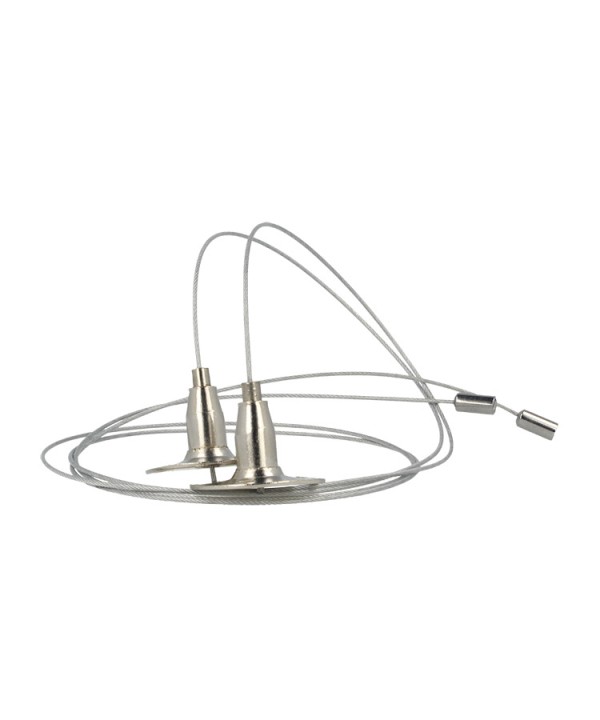 Kit Staffa Per il Fissaggio a Sospensione della Plafoniera Led Tri Proof TL1560N e Profilo Alluminio BA1732
