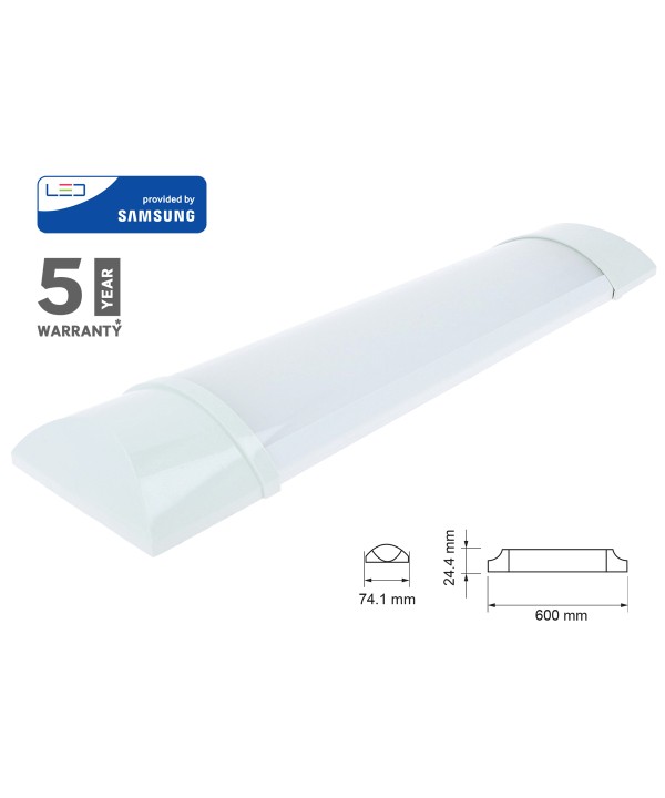 Plafoniera LED Prismatica 20W 60cm Da Soffitto 120LM/W 4000K IP20 Con Chip Samsung Garanzia 5 Anni SKU-20348