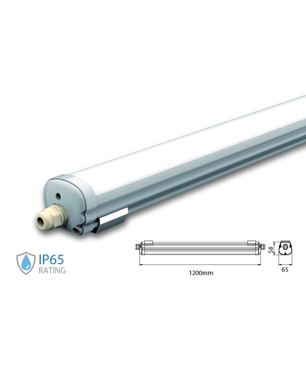 Plafoniera Led 120cm 36W 220V Bianco Neutro IP65 Tri Proof Led Lamp Light SKU-216285