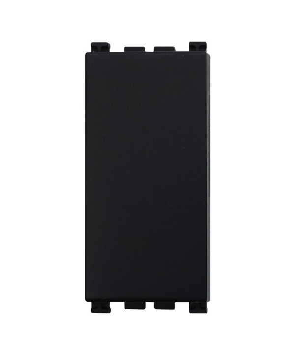 ETTROIT 2 Pezzi Copritasti Copriforo Falso Polo 1P Nero Compatibile Con Vimar Arke