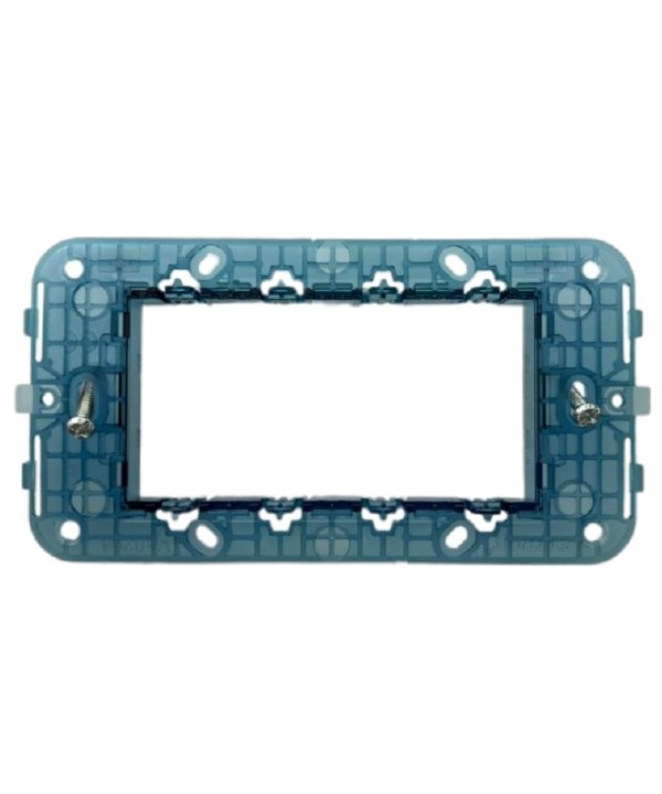 ETTROIT Supporto 4P 4 Posti Serie Venus Compatibile Con Vimar Arke