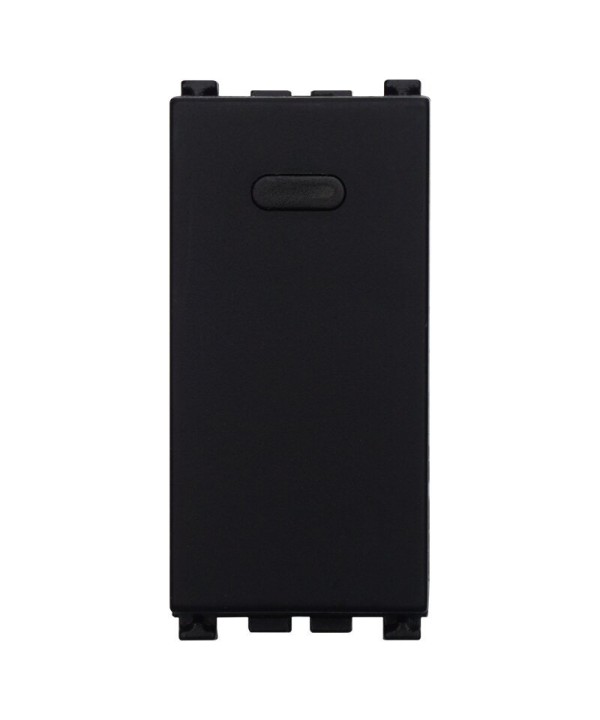 ETTROIT Invertitore 1P 16A Unipolare Colore Nero Compatibile Con Vimar Arke