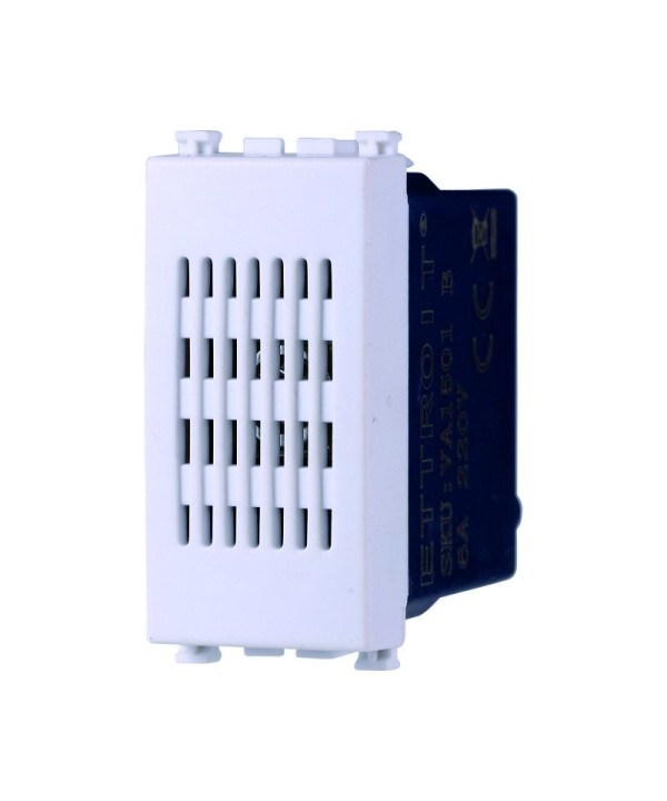 ETTROIT Ronzatore 220V 6A Colore Bianco Compatibile Con Vimar Arke