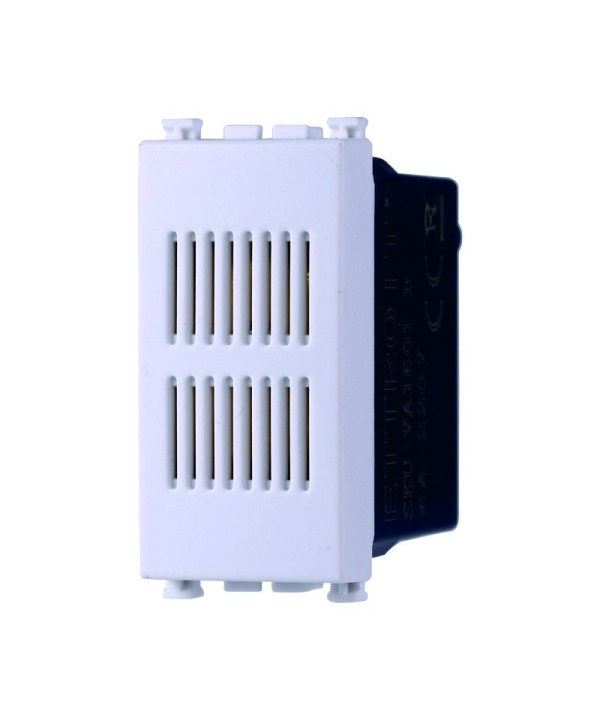 ETTROIT Suoneria 220V 6A Colore Bianco Compatibile Con Vimar Arke