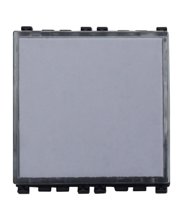 ETTROIT Pulsante Targa Portanome 2P 2M Campanello Colore Nero Compatibile Con Vimar Arke