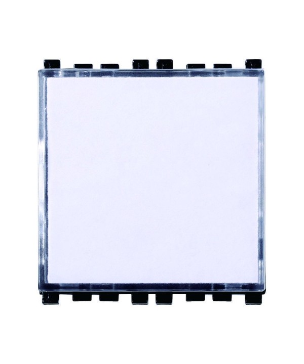 ETTROIT Pulsante Targa Portanome 2P 2M Campanello Colore Bianco Compatibile Con Vimar Arke