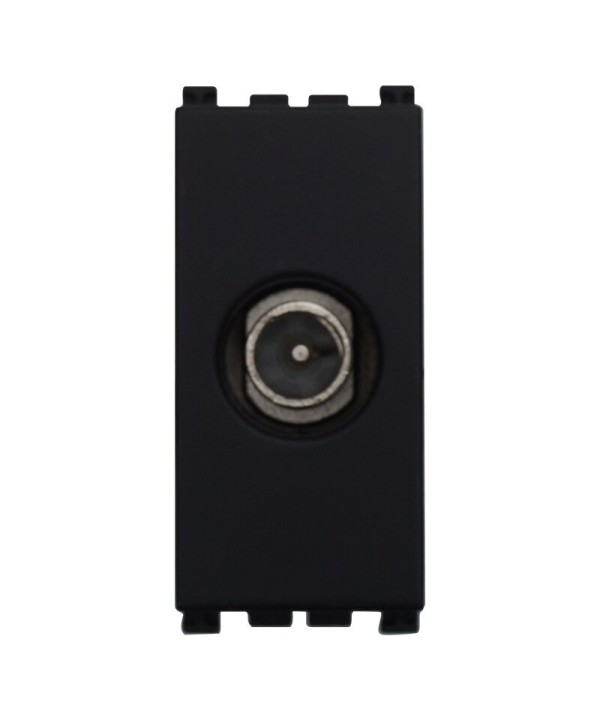 ETTROIT Connettore Presa TV Terminale Maschio Colore Nero Compatibile Con Vimar Arke